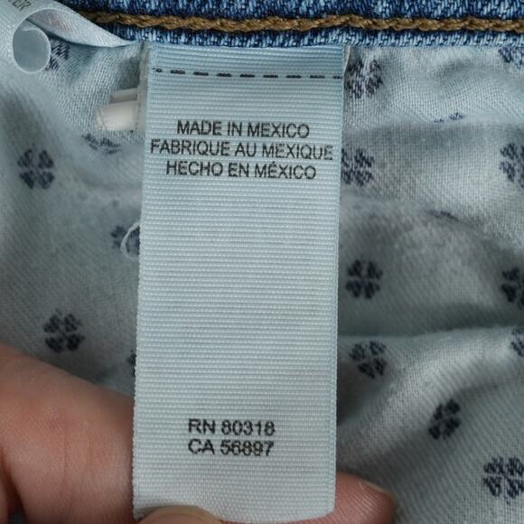 Lucky Brand Jeans Womens 0/25 Blue Distressed Denim Sienna Slim Boyfriend - Picture 11 of 12